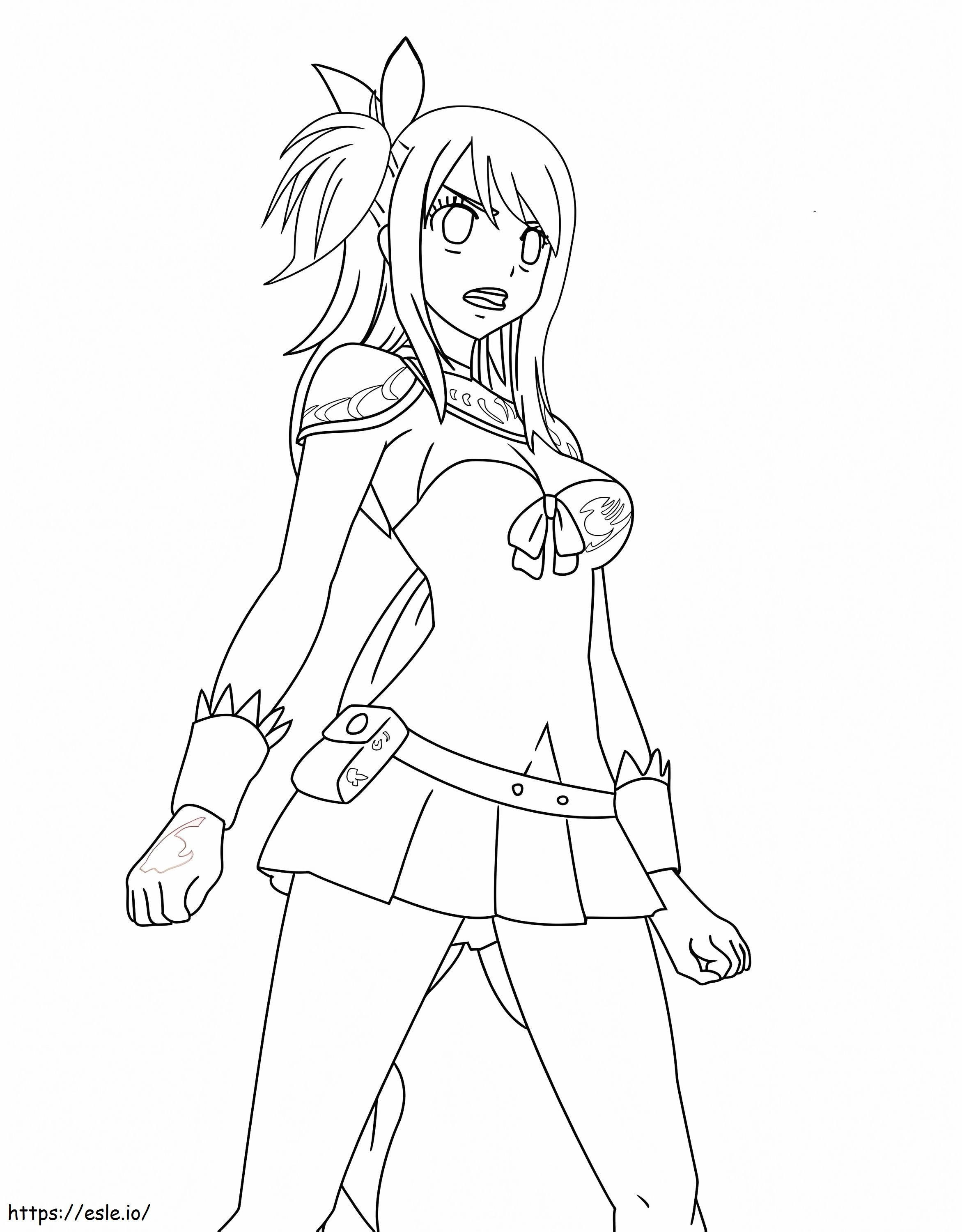 Cool Lucy Heartfilia coloring page