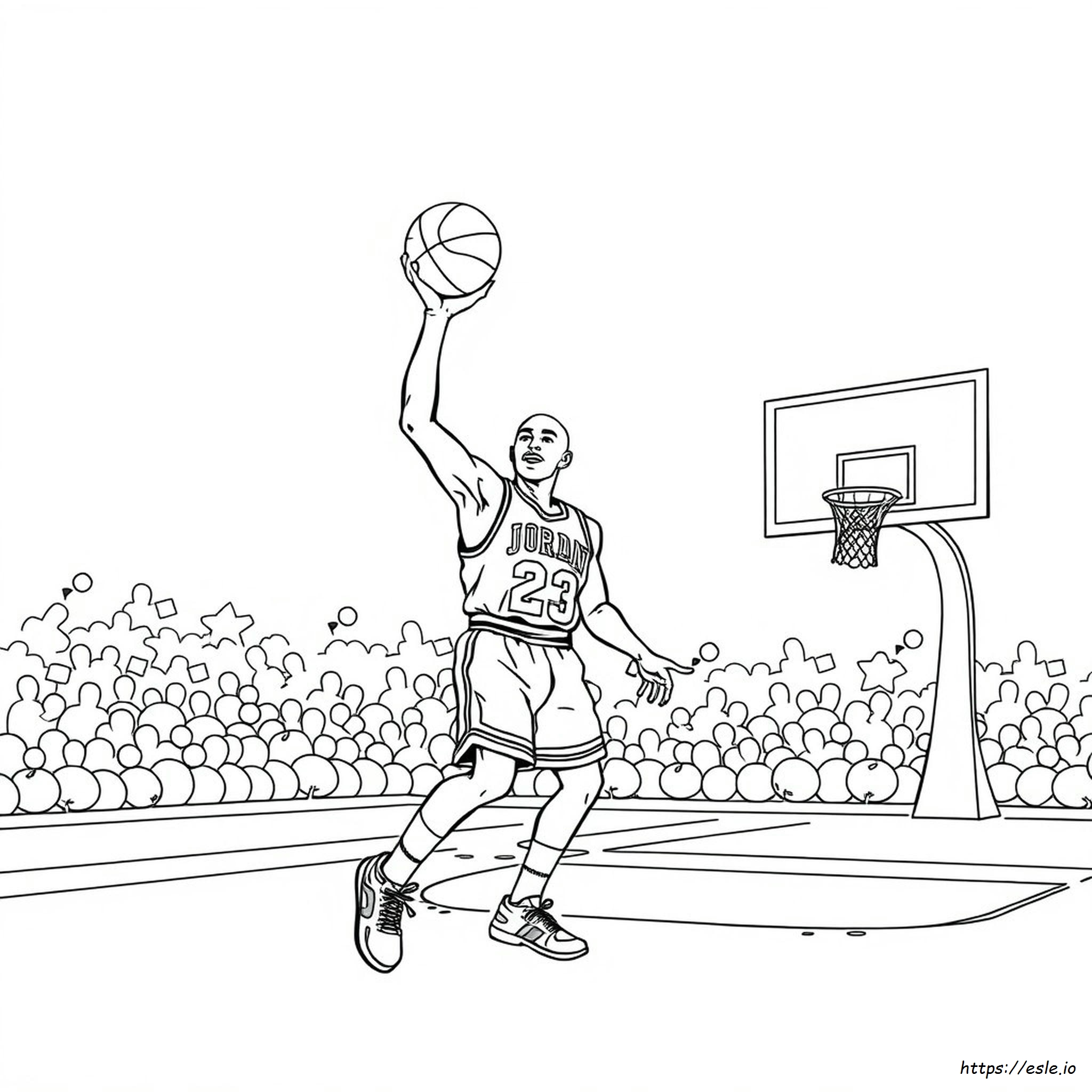 Jordan Colouring Pages
