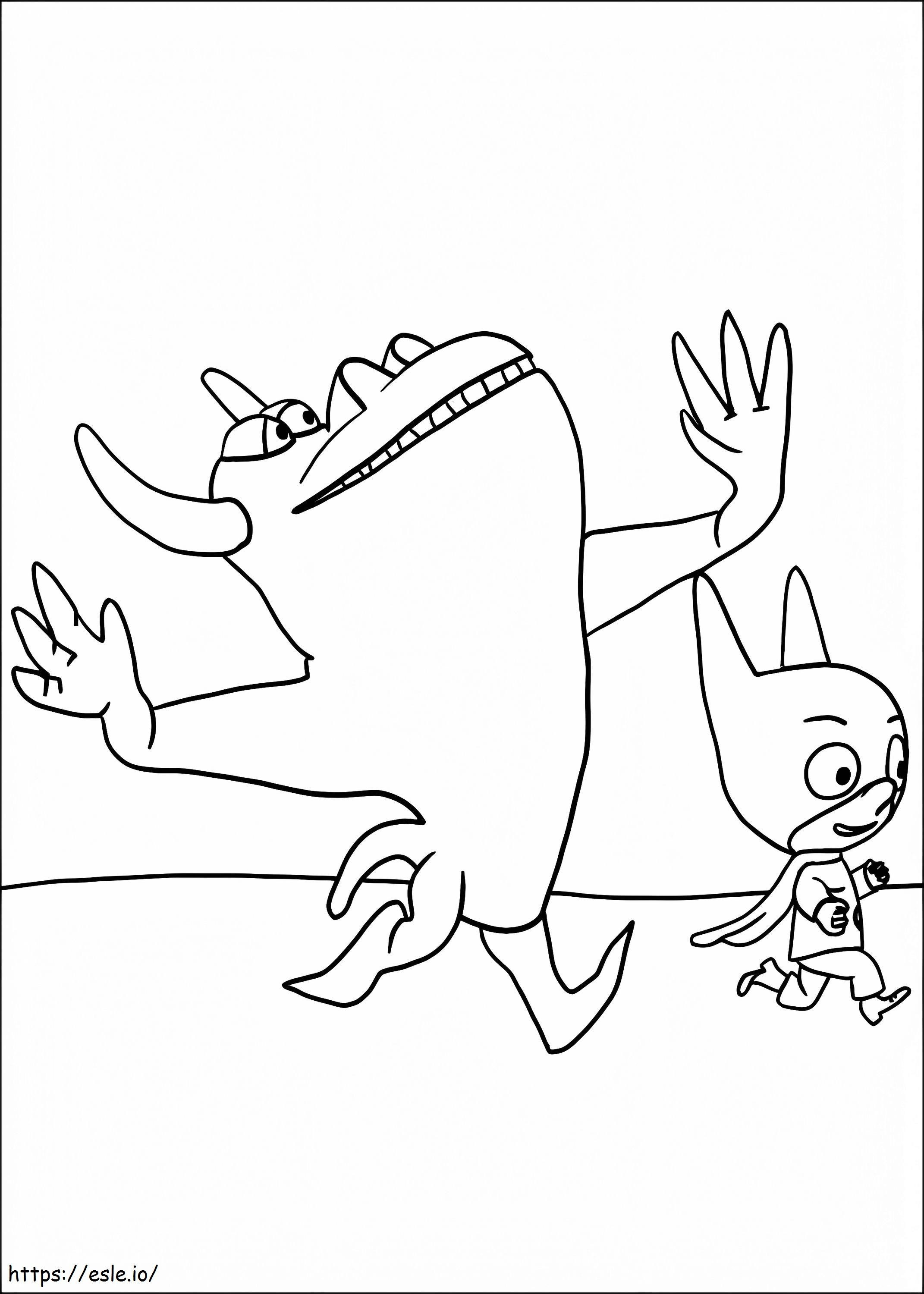 Crocochemar And Sam Sam coloring page