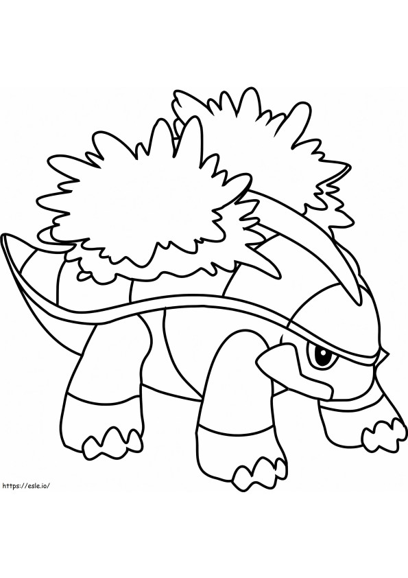 Grottle Pokemon coloring page