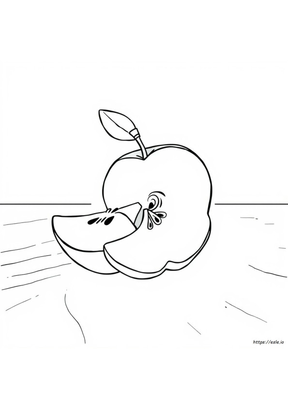 Parts Of Apple Coloring Page