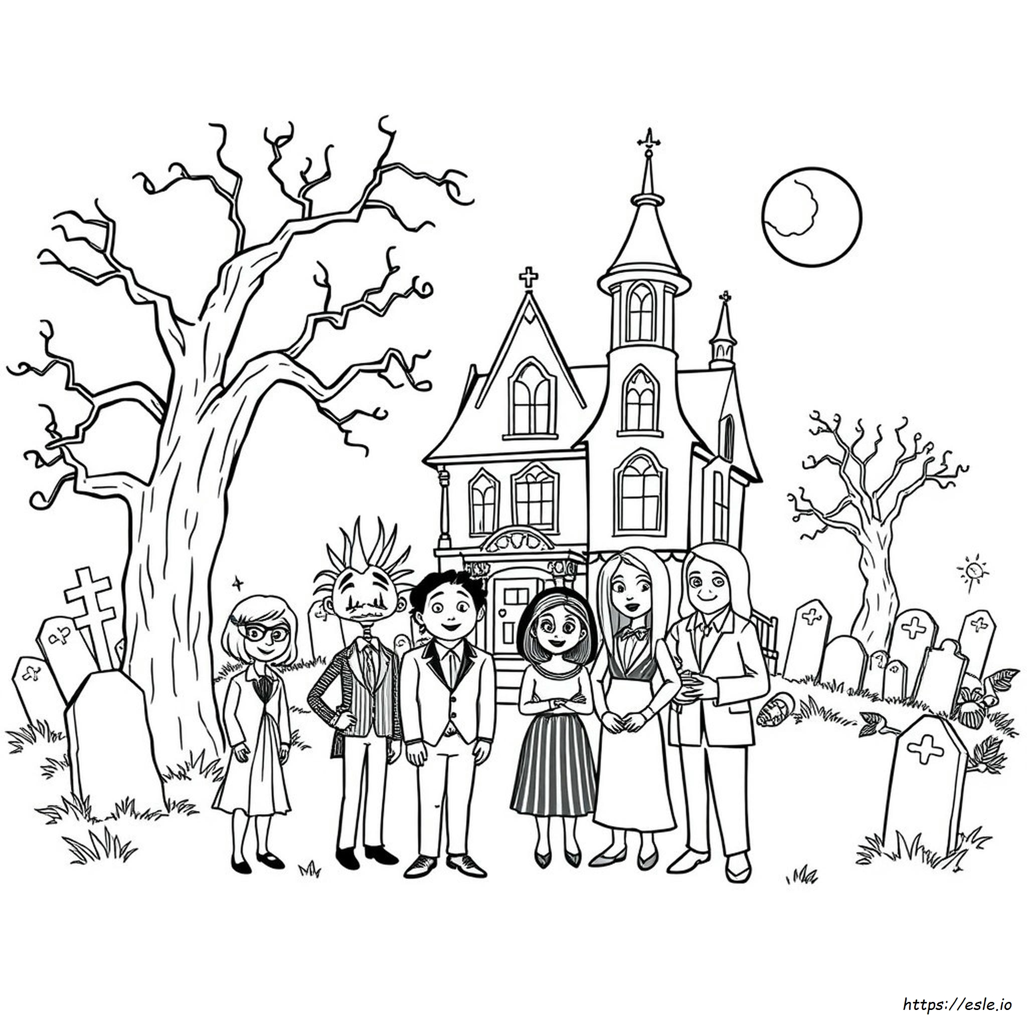 Addams Family Ausmalbilder