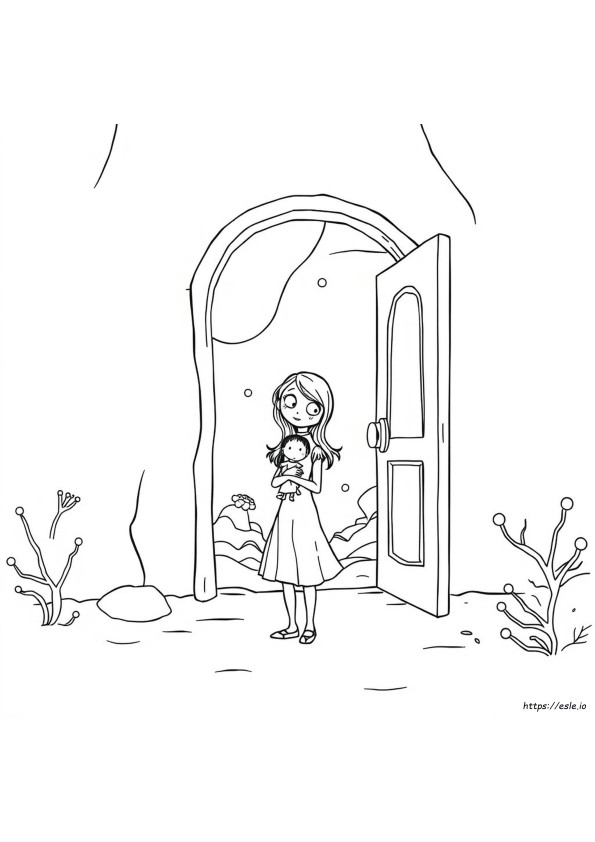 Immagini Di Coraline Da Colorare