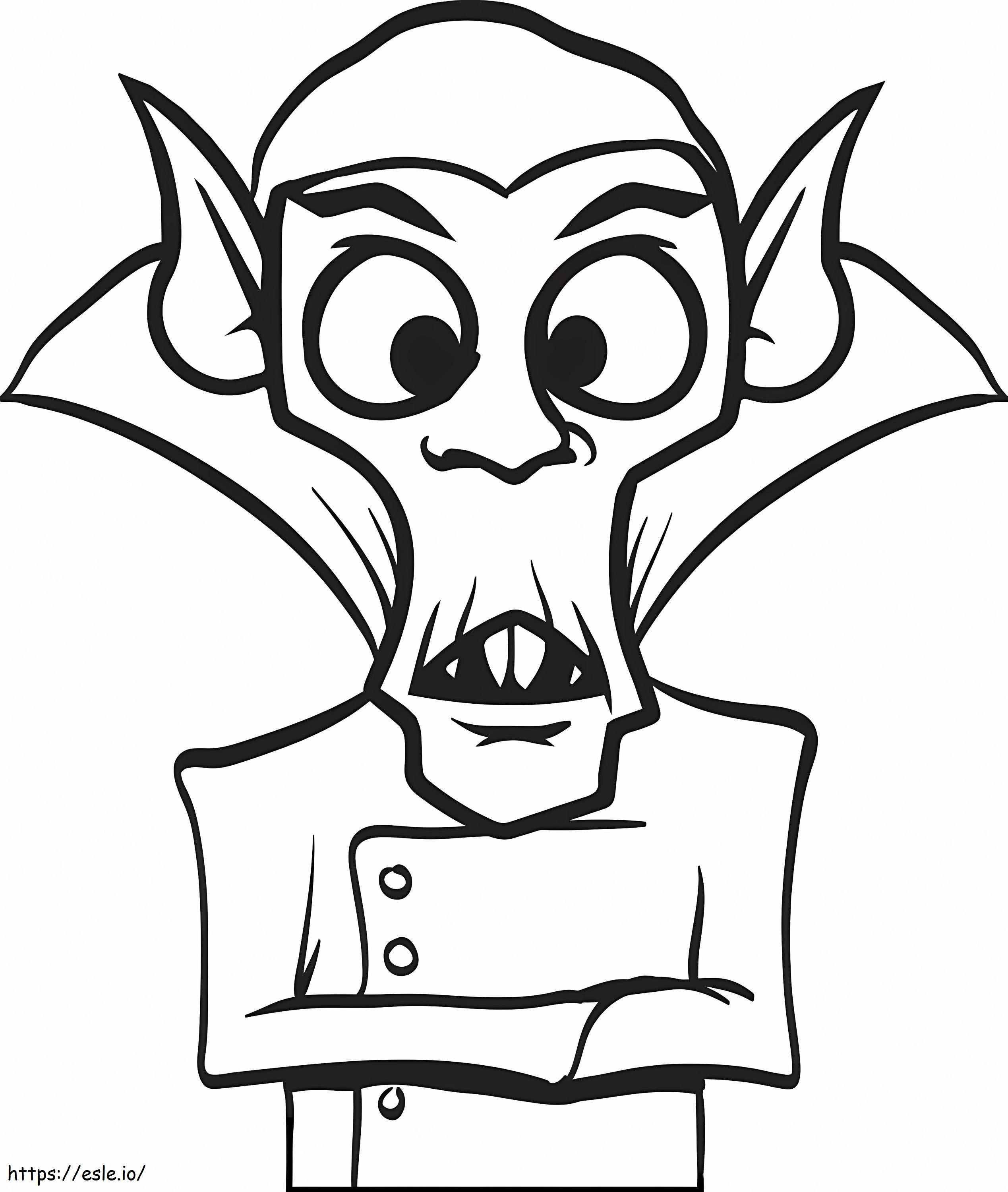 Old Dracula coloring page