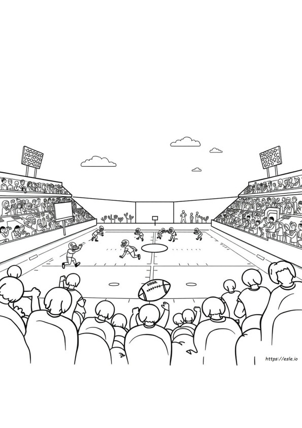 Super Bowl Para Colorir