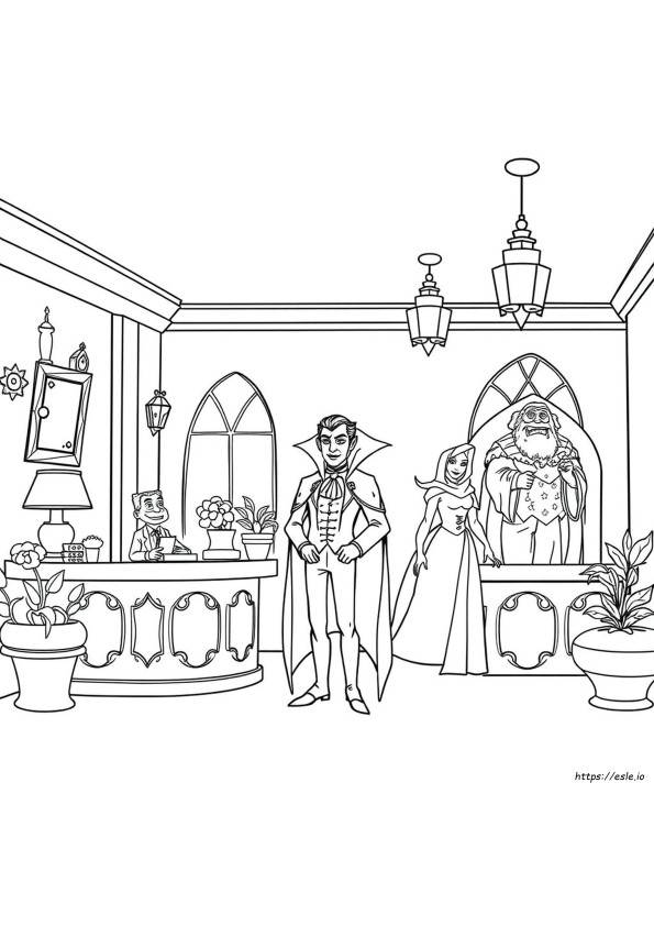 Hotel Transylvania Colouring