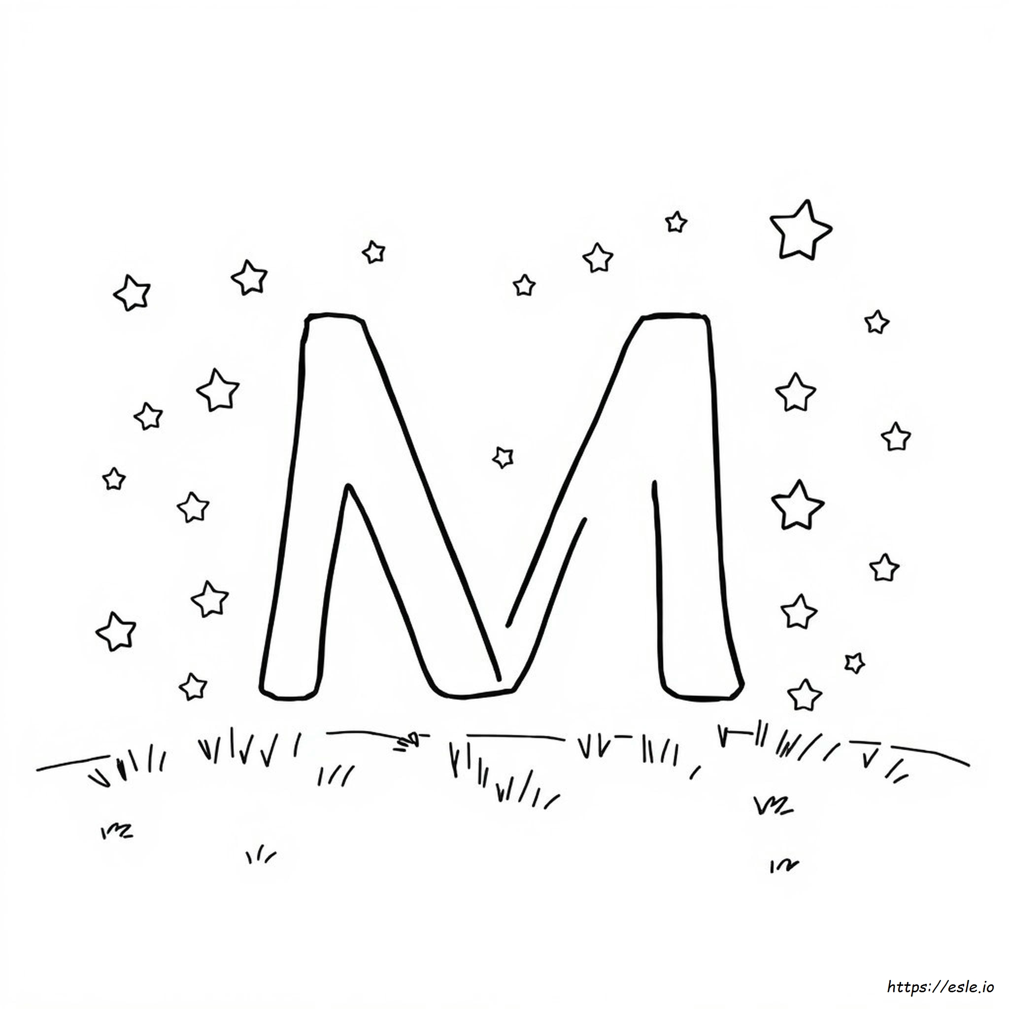 Letter M Coloring Page Free