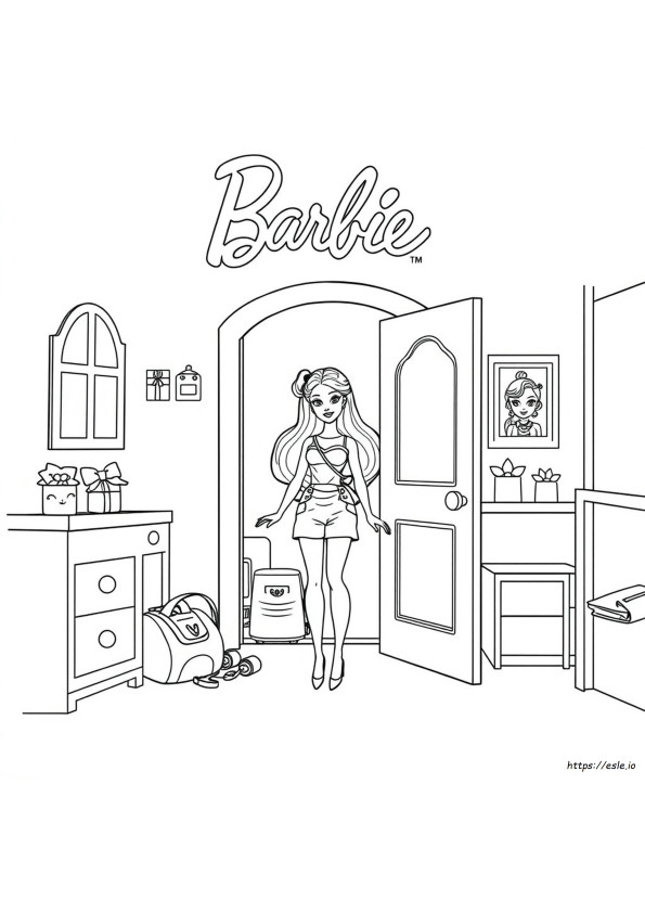 Barbie La Puerta Secreta Para Colorear