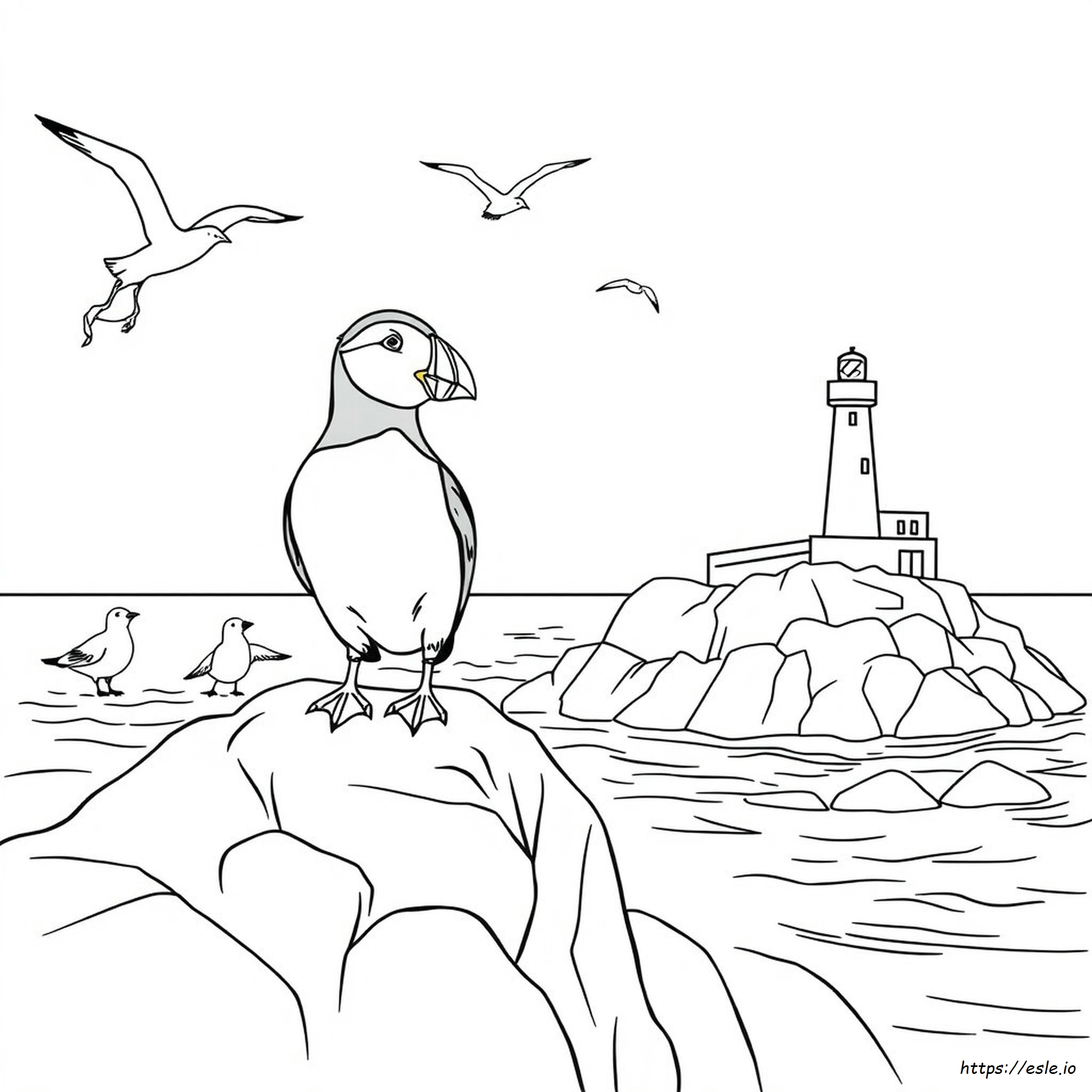 Puffin Coloring Pages To Print