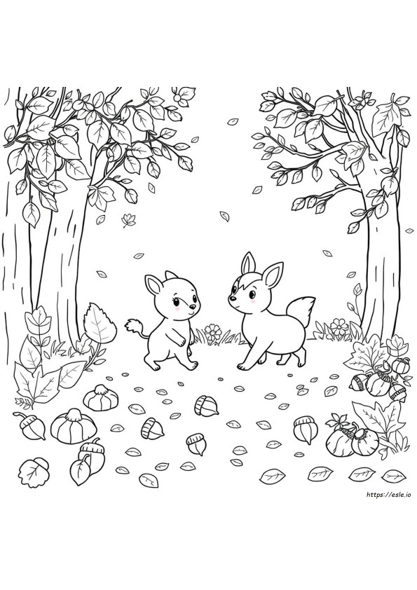 Colo Riage Animaux D'automne