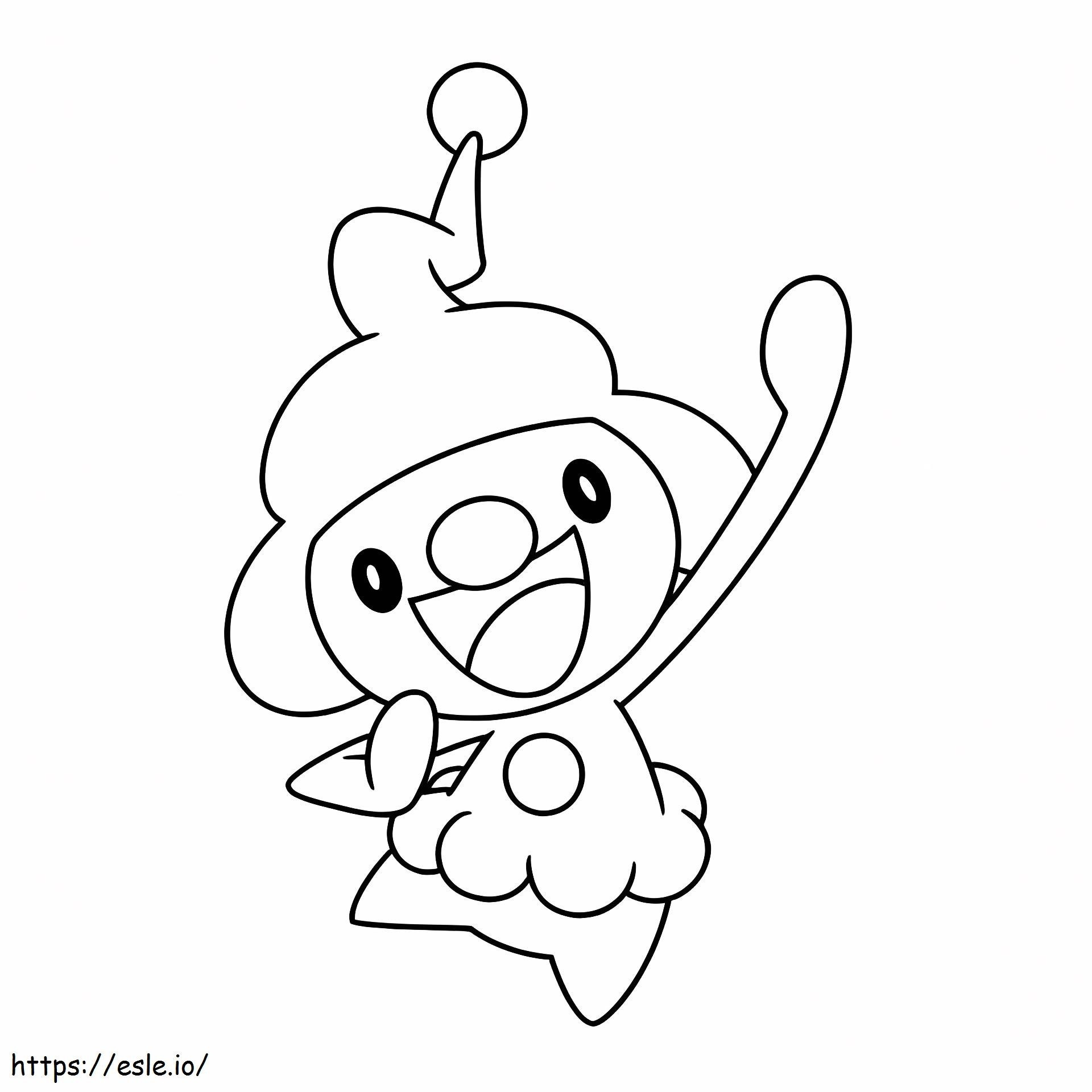 Mime Jr Pokemon coloring page
