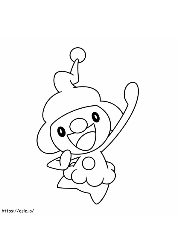 Mime Jr Pokemon coloring page