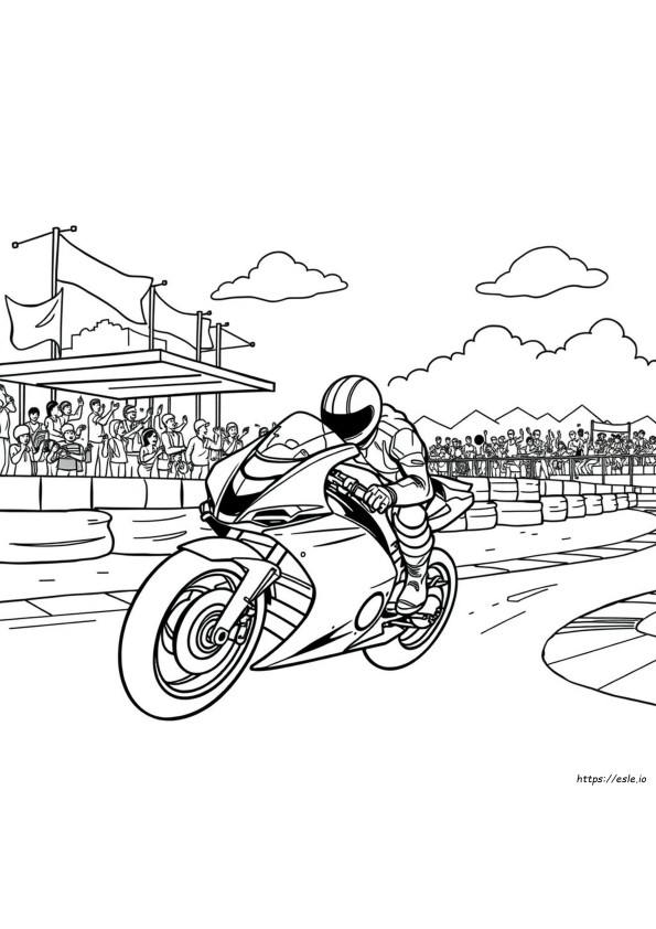 Coloring Gambar Mewarnai Motor Gp