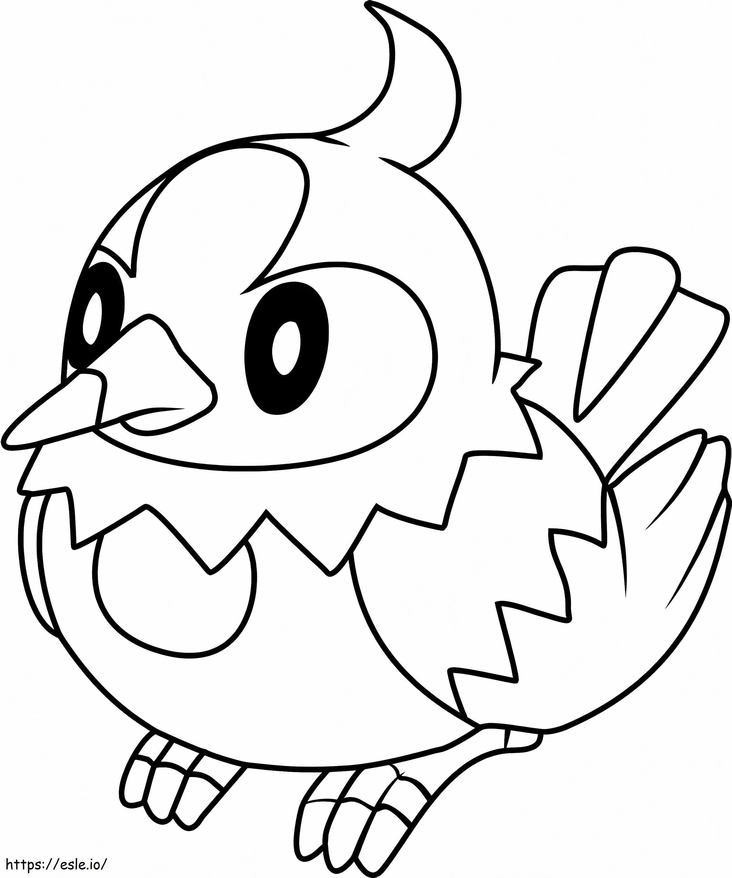 Starly Pokemon coloring page