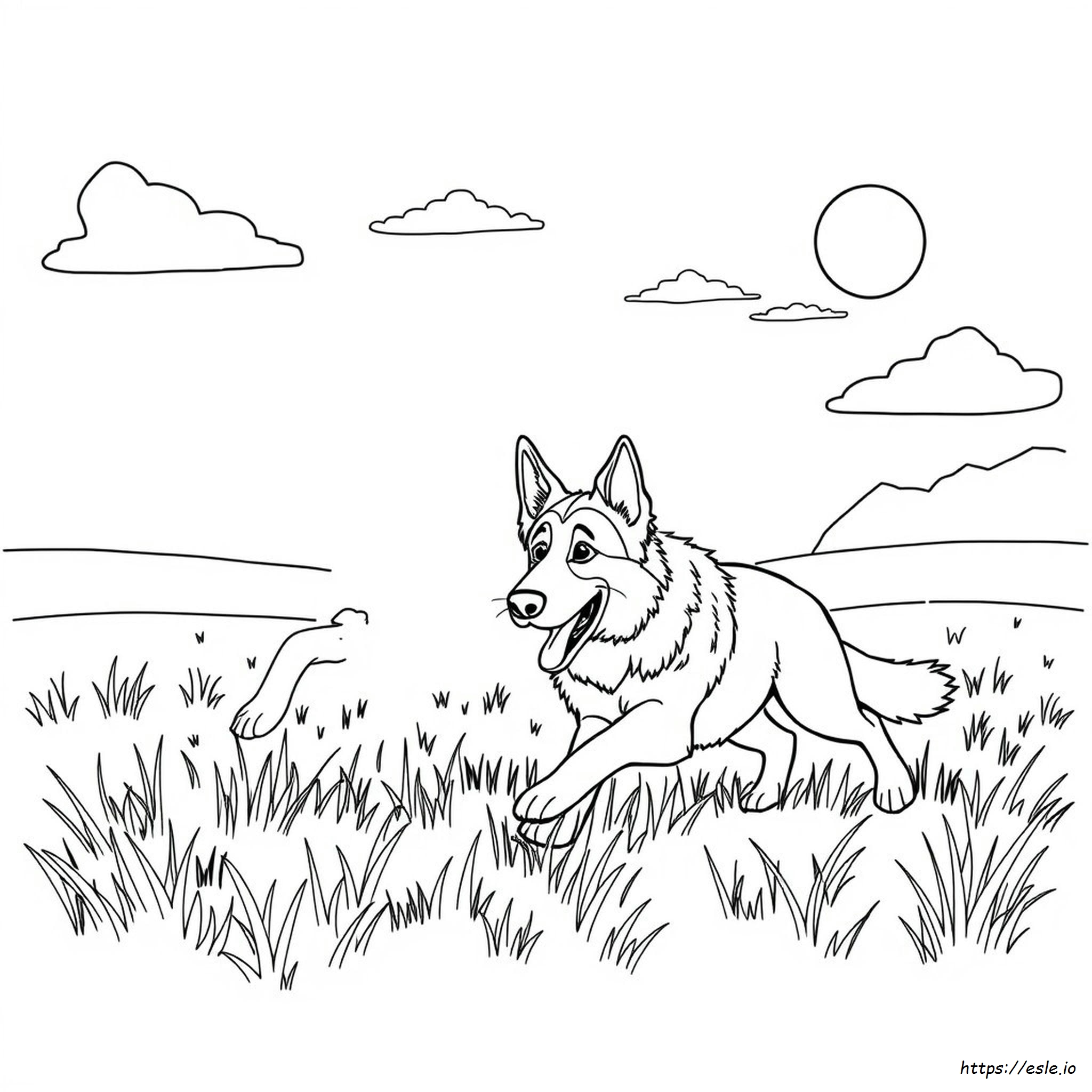 Dogs With German Shepherd Coloring