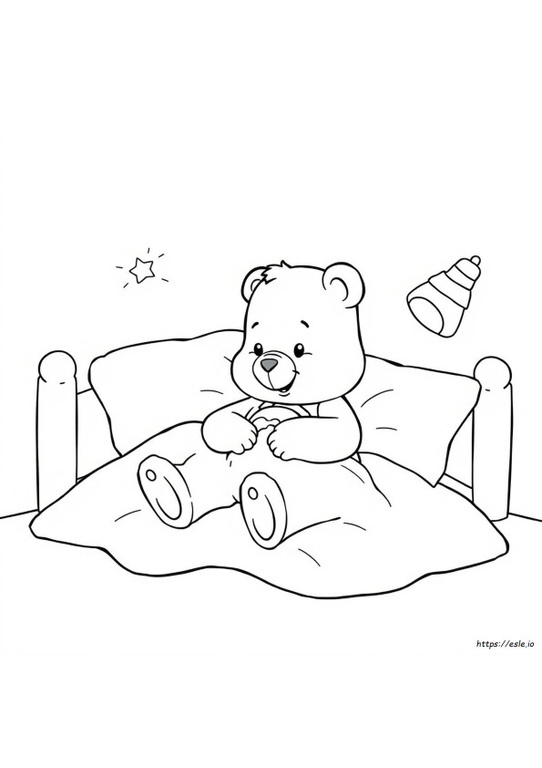 Bedtime Care Bear Coloring Pages