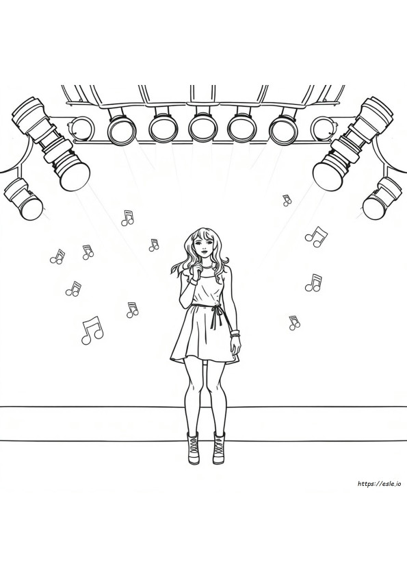 Taylor Swift Coloring Pictures