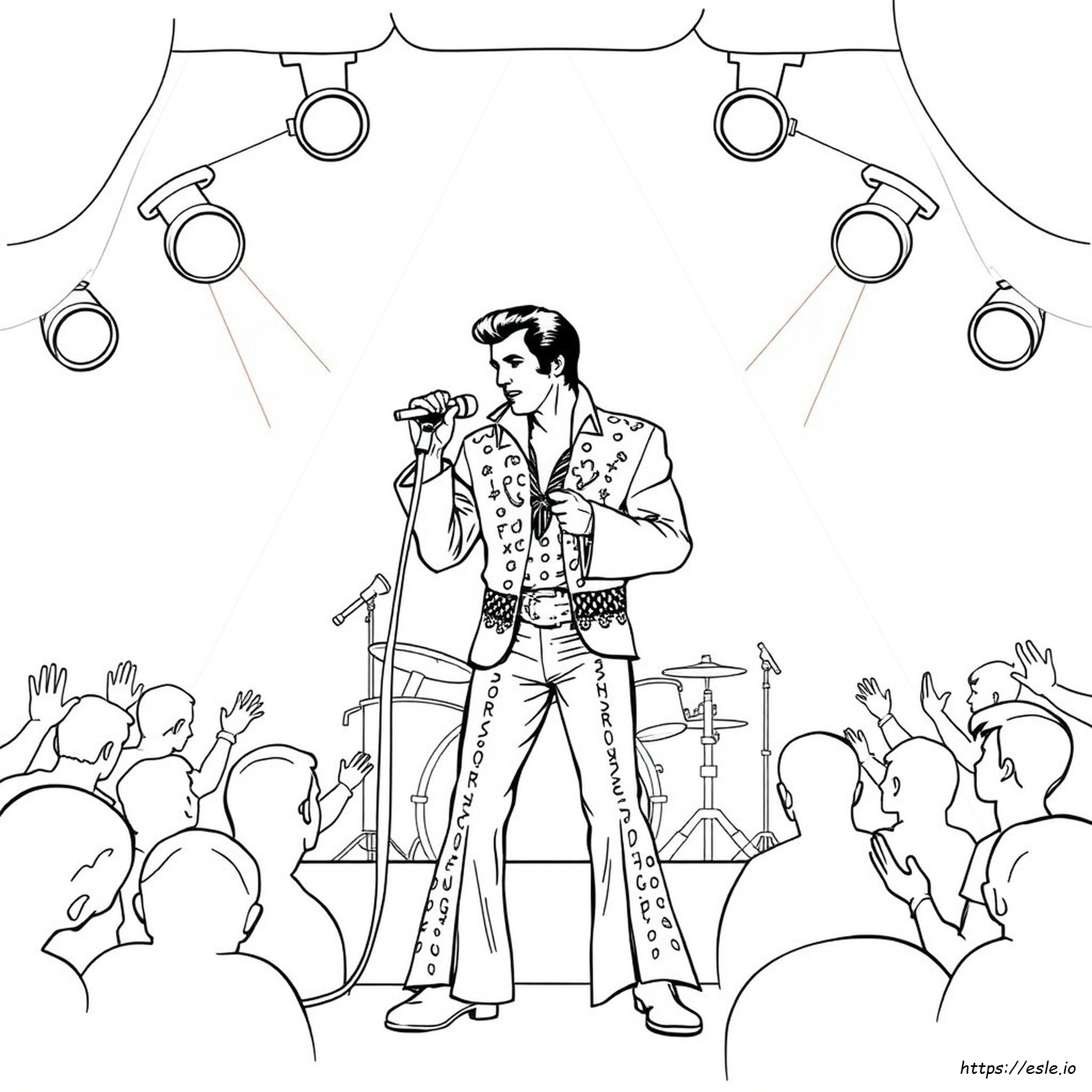 Free Elvis Coloring Pages