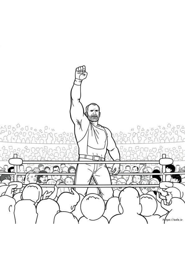 Coloriage Stone Cold Steve Austin