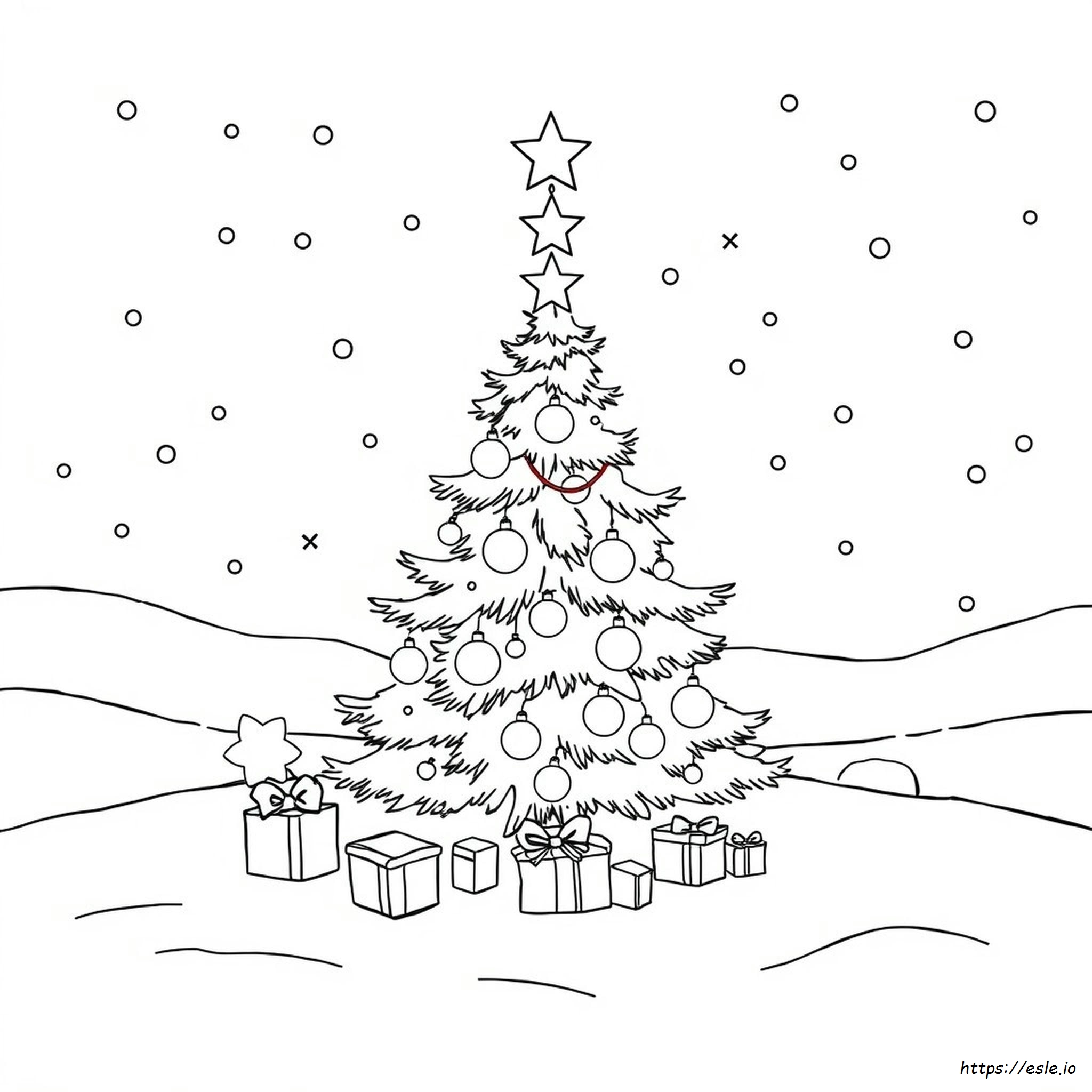 Gambar Mewarnai Natal
