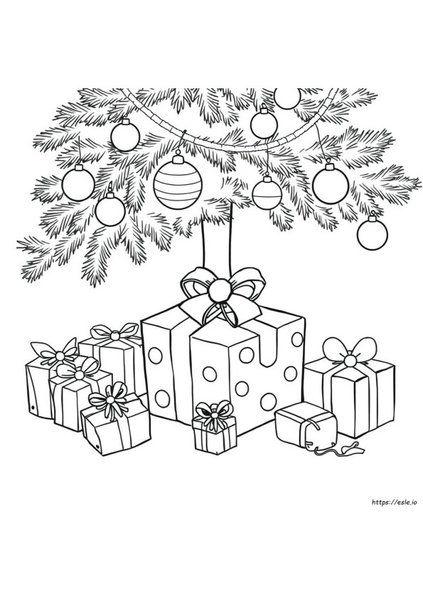 Christmas Present Colouring Pages