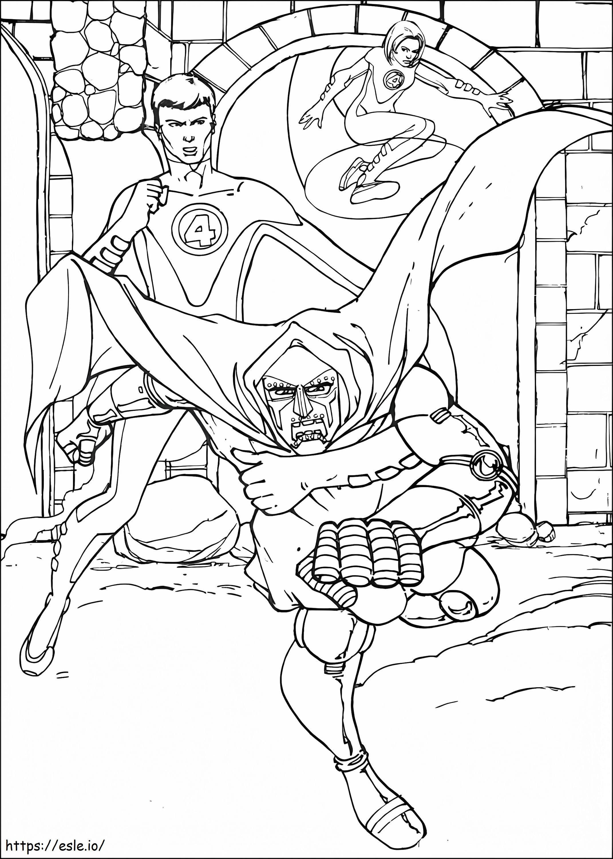 Fantastic Four 12 coloring page