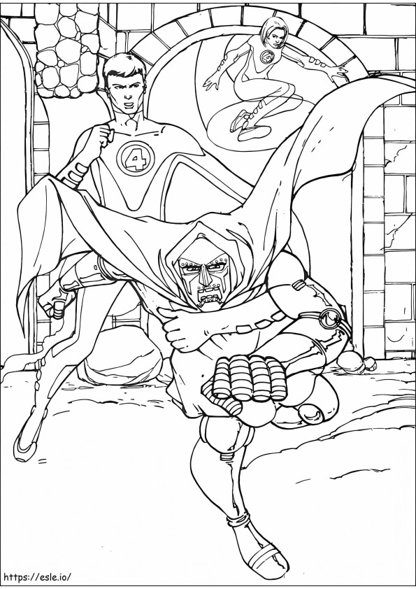 Fantastic Four 12 coloring page