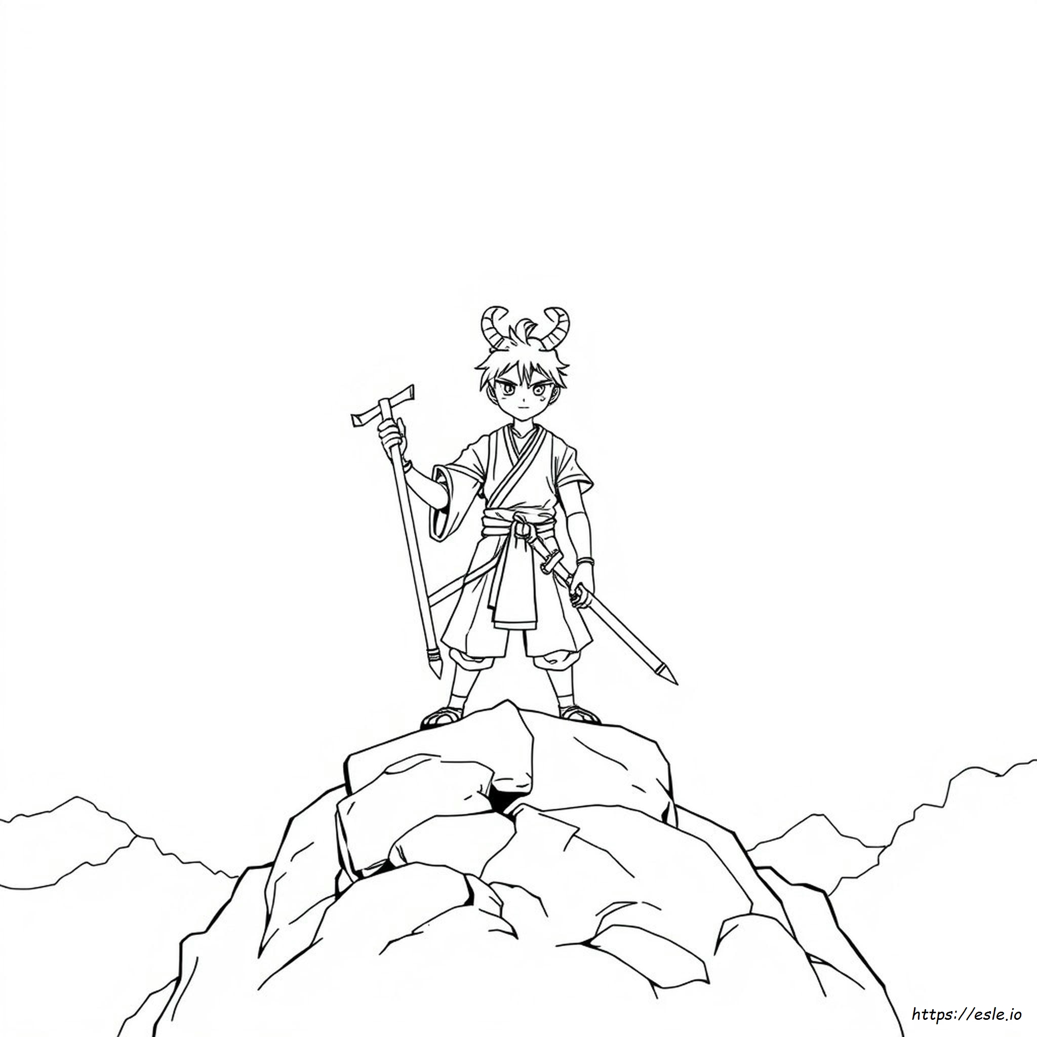 Anime Coloring Pages Demon Slayer Inosuke