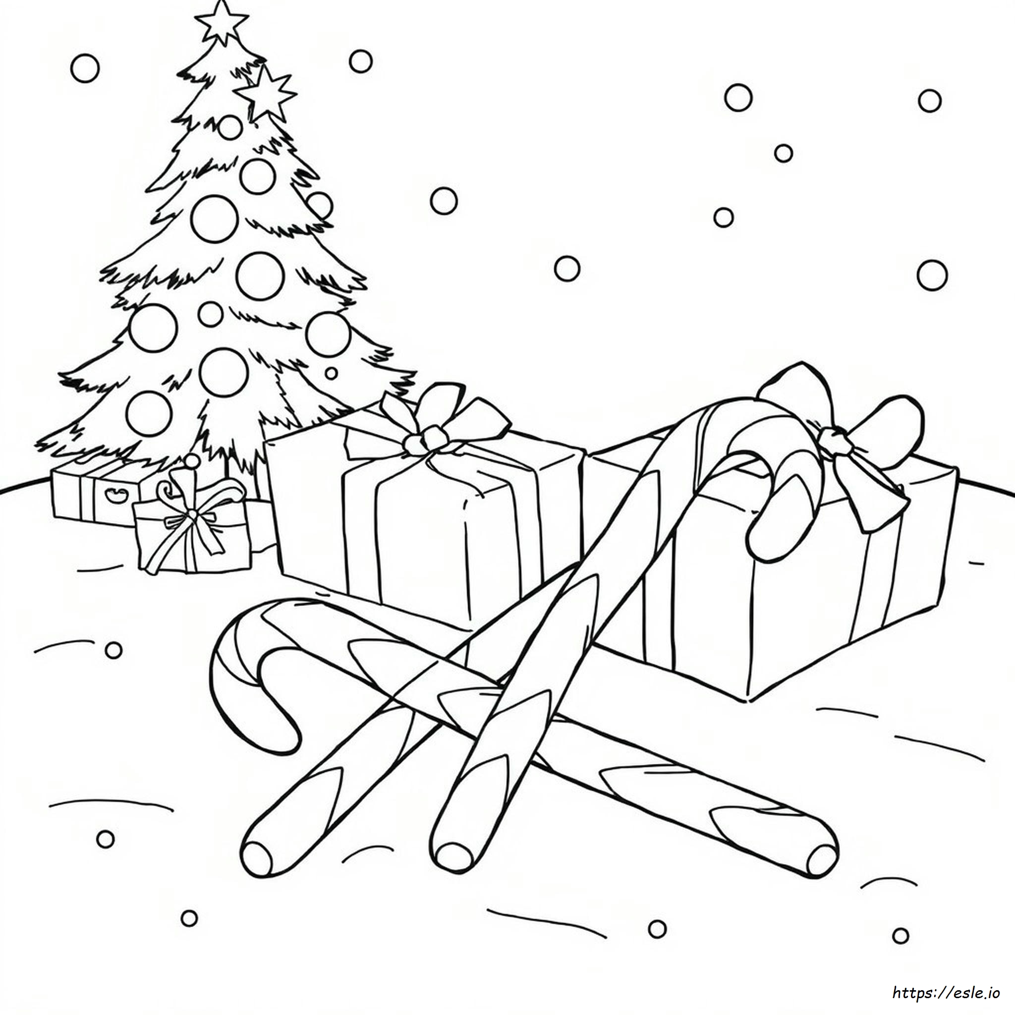 Coloring Pictures Of Candy Canes
