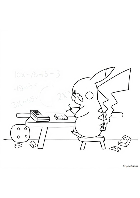 Pokemon Mathe Ausmalbilder
