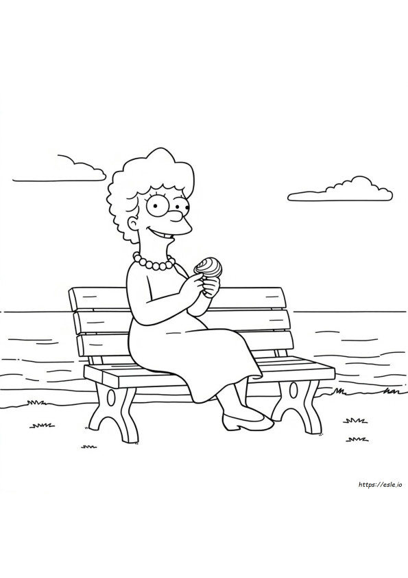 Marge Para Colorir