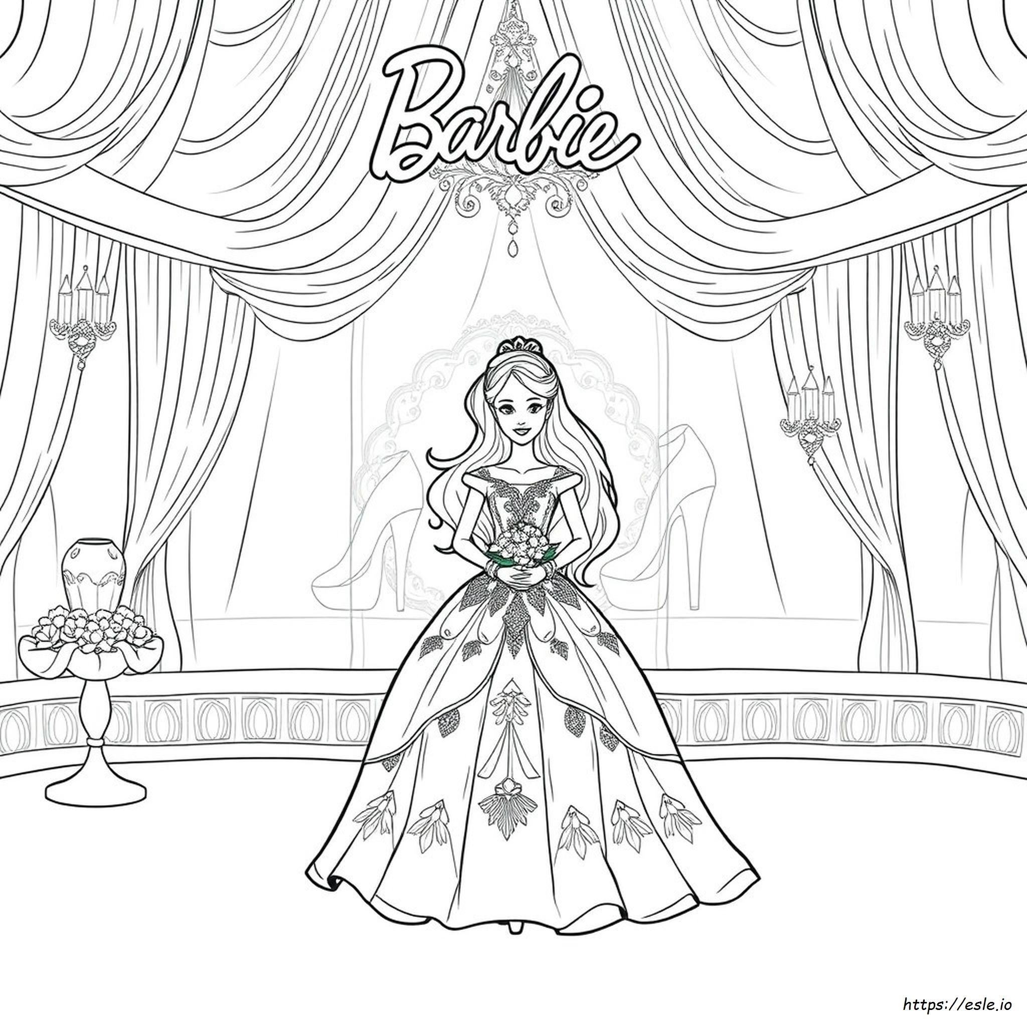 Barbie Fashion Fairytale Coloring Pages Printable