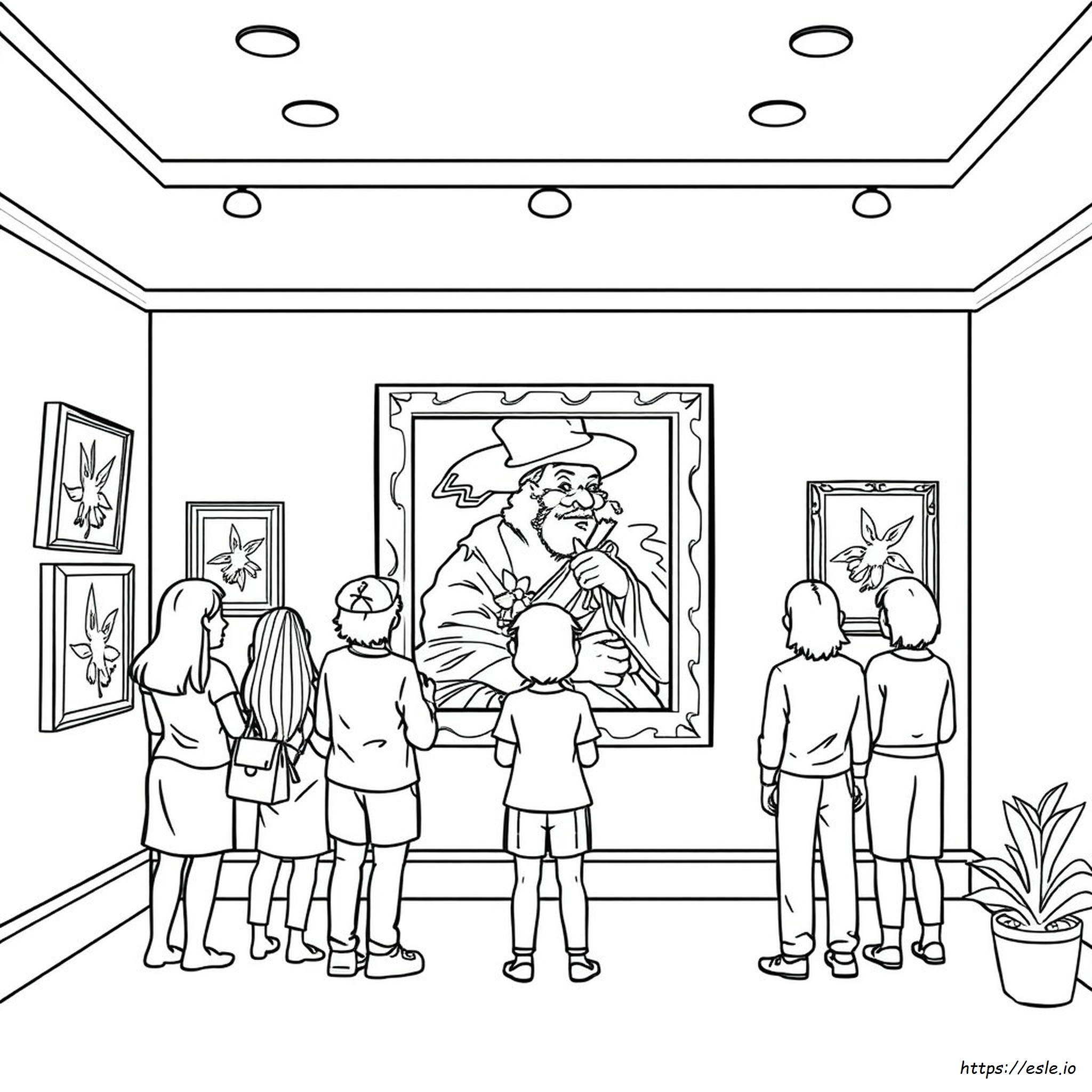 Printable Coloring Pages Art Masterpieces To Color