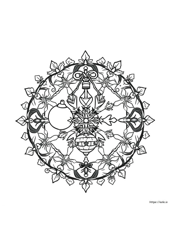Mandalas Navideños Para Colorear
