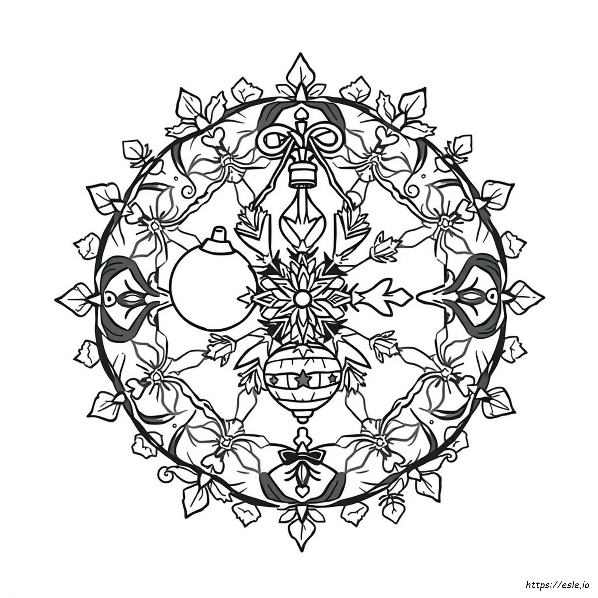 Feiertags Mandala Ausmalbilder