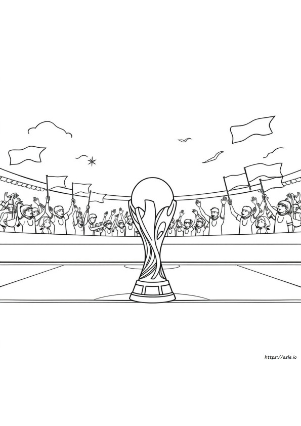 Mundial De Fútbol Para Colorear