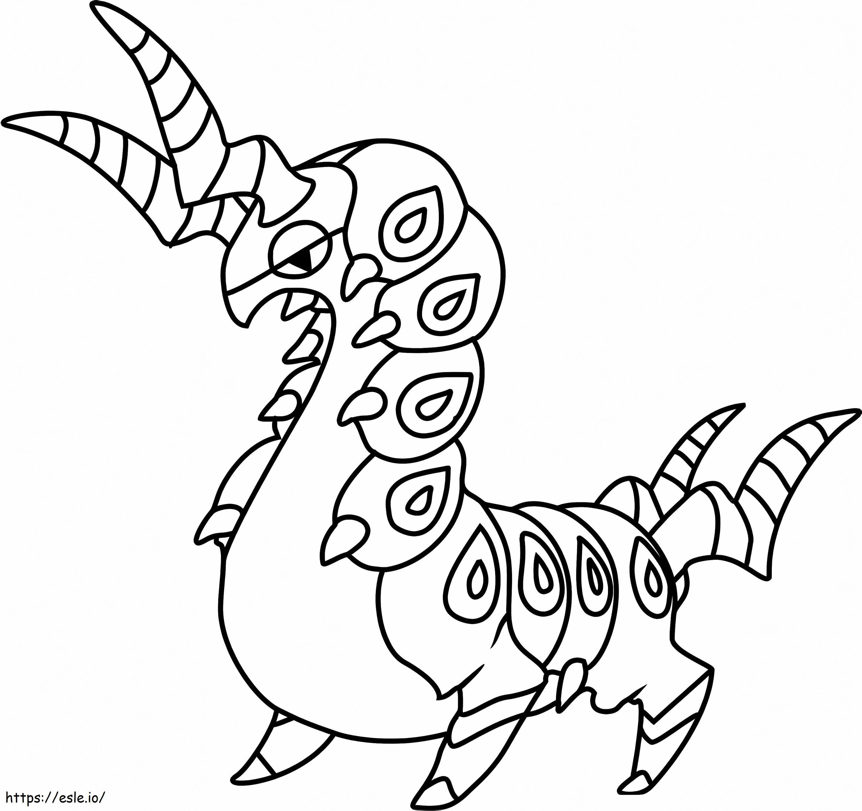 Coloriage Pokémon Scolipède à imprimer dessin