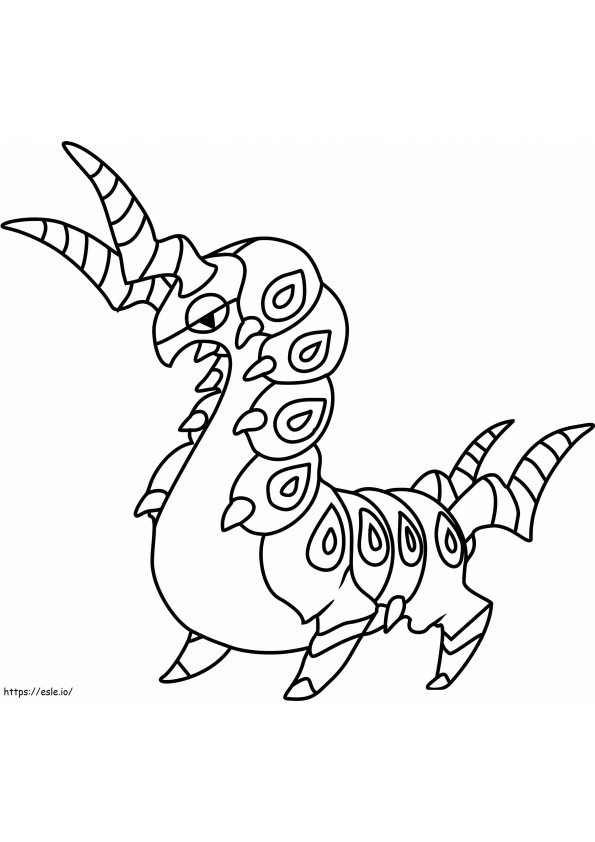 Coloriage Pokémon Scolipède à imprimer dessin