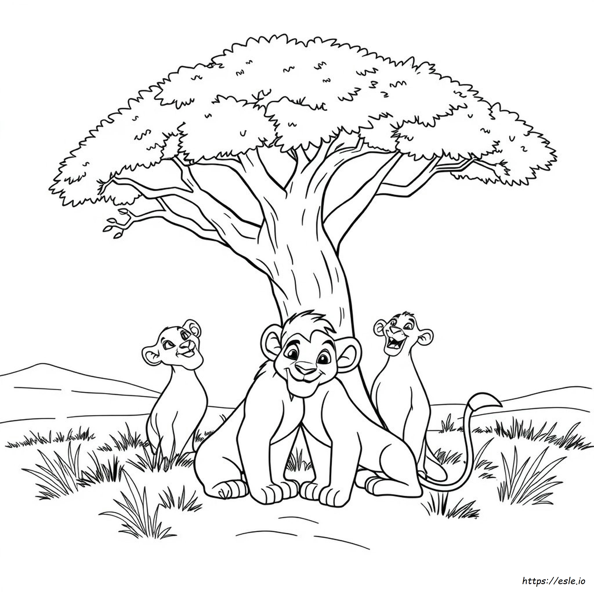 Lion King Coloring Pages Hakuna Matata