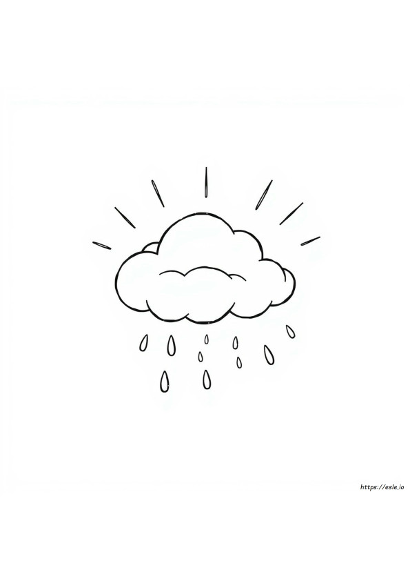 Coloriage Nuages