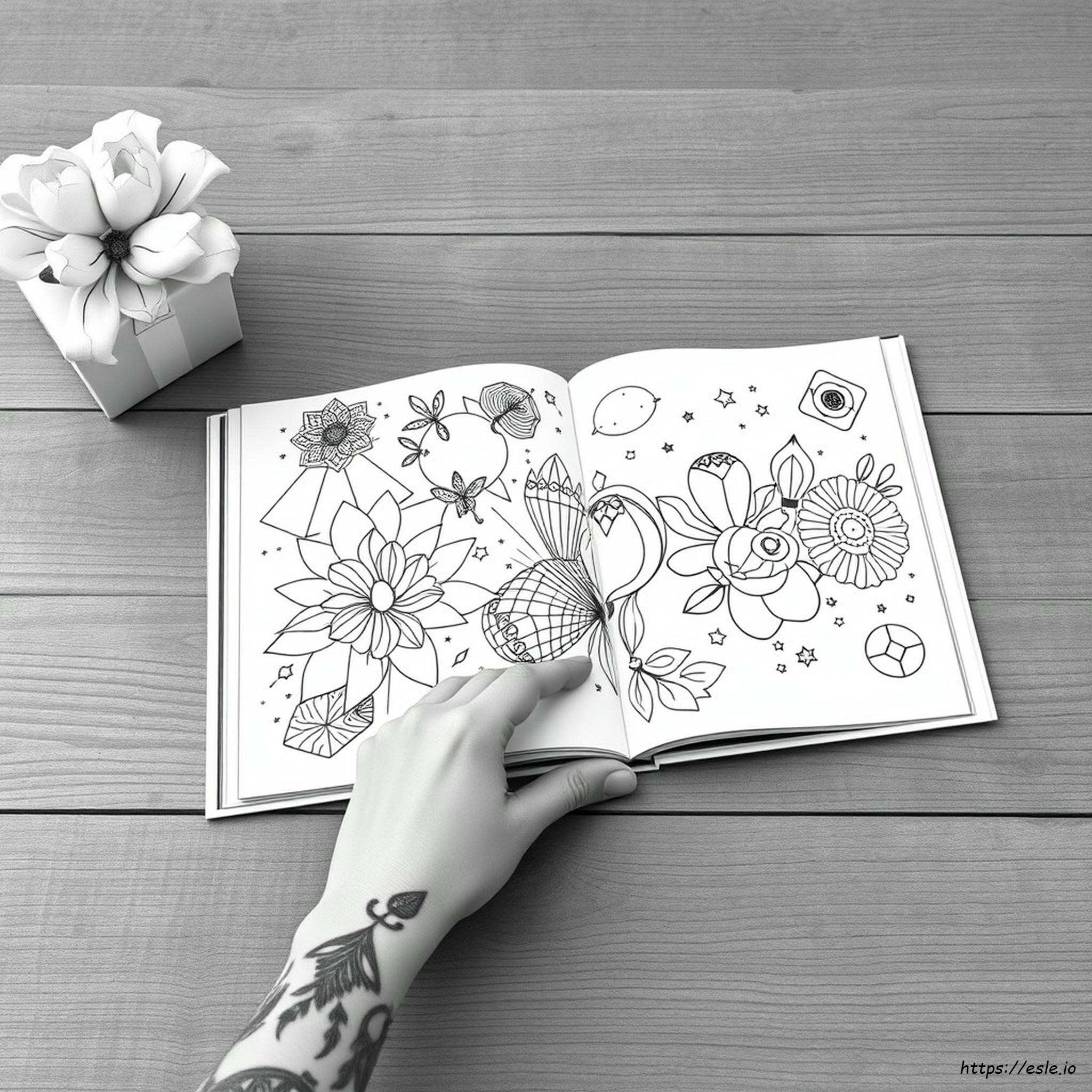 Tattoo Coloring Book Project