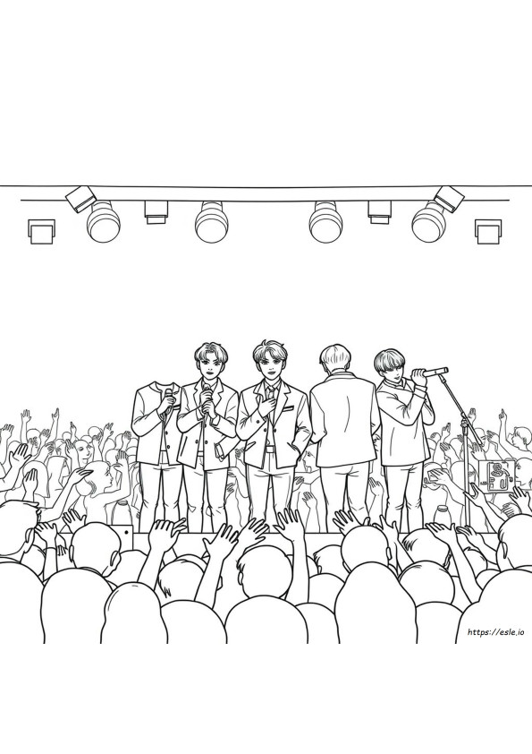 Bts Da Colorare Online