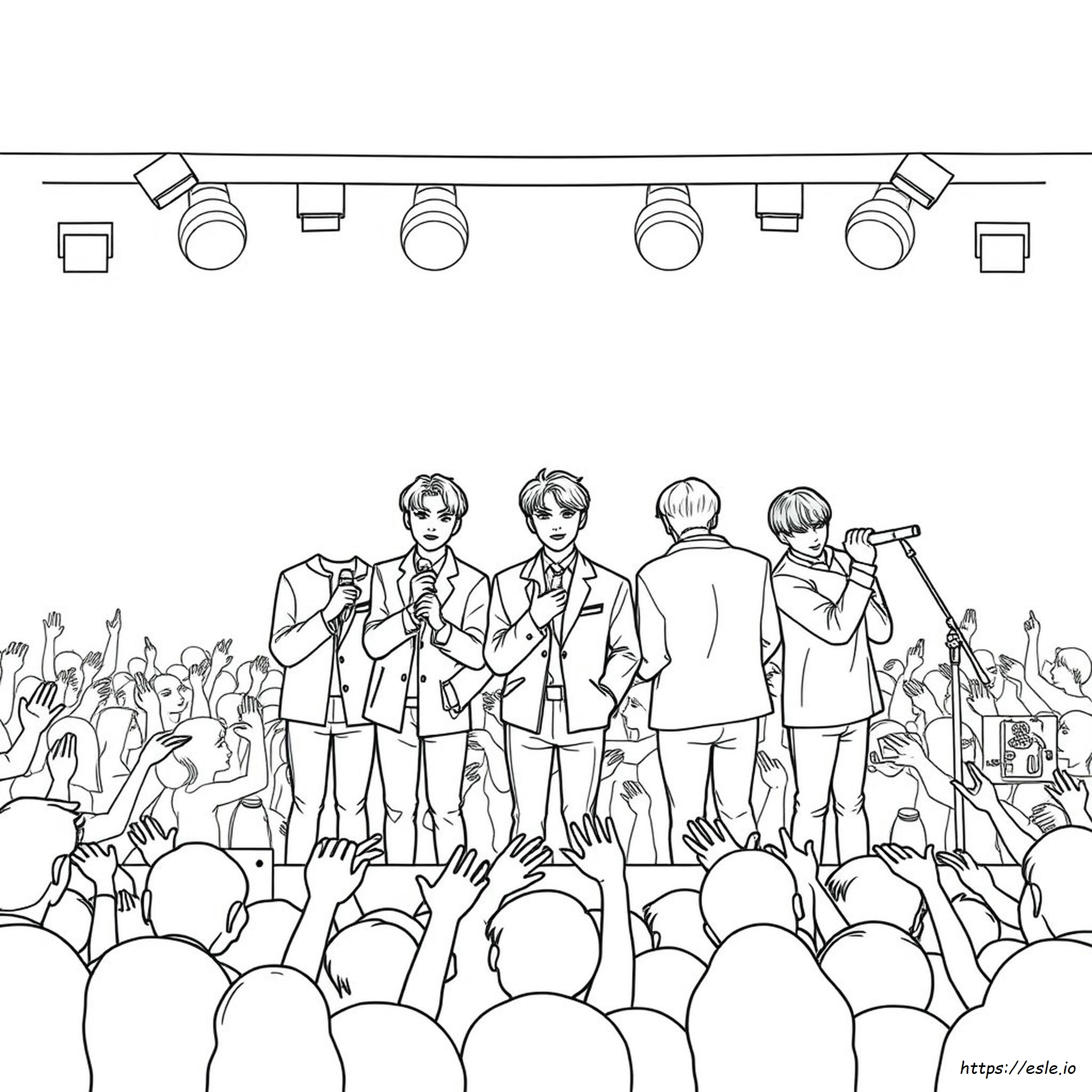 Bts Da Colorare Online
