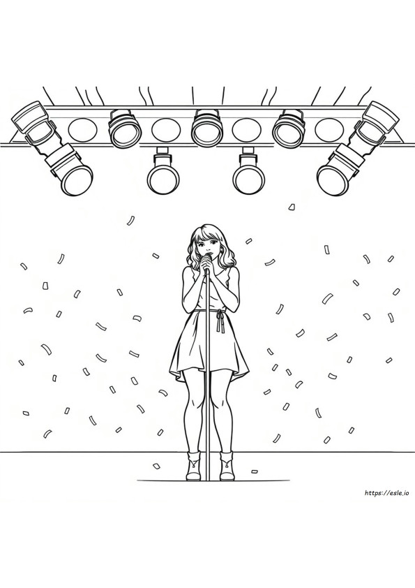 Taylor Swift Colouring In Pictures
