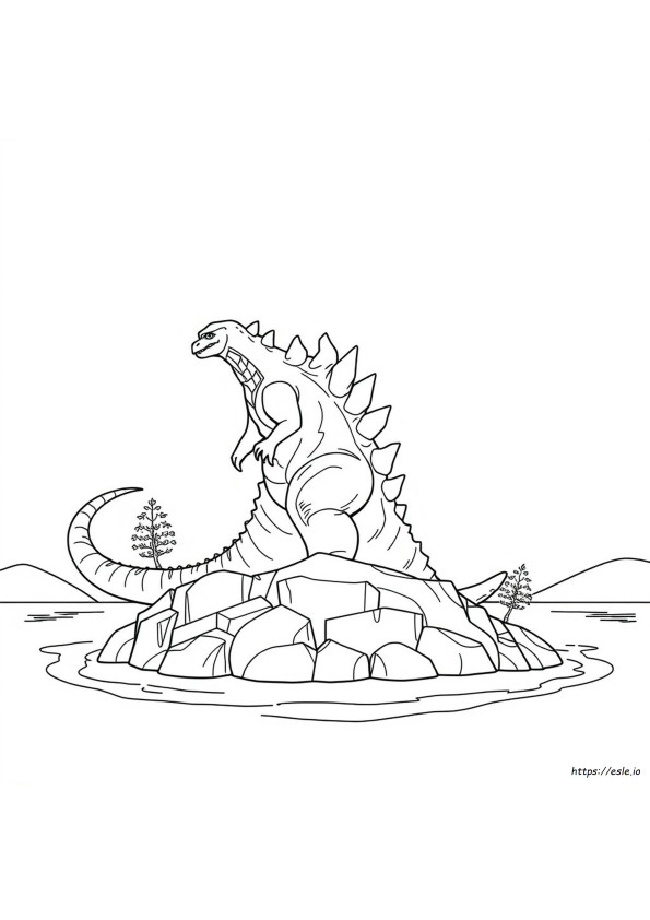 Coloriage Godzilla 2021