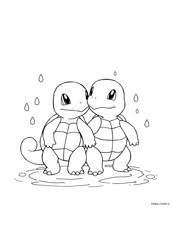 Squirtle Blastoise Színező