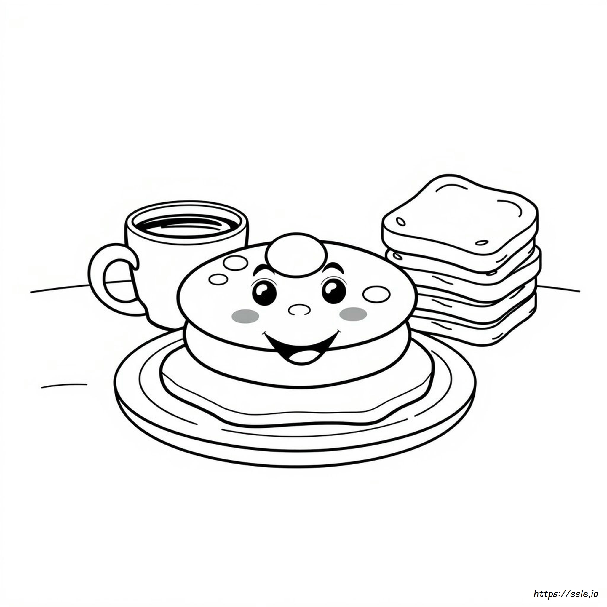 Colouring Pages Food With Faces