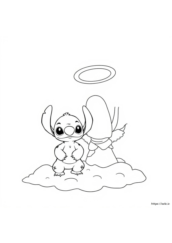 Stitch E Angel Da Colorare