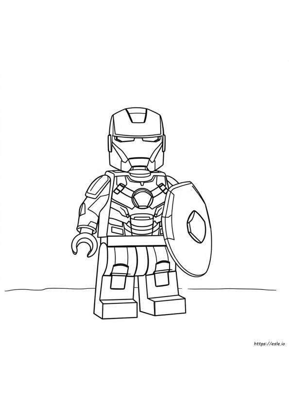 Ironman Lego Kleurplaat