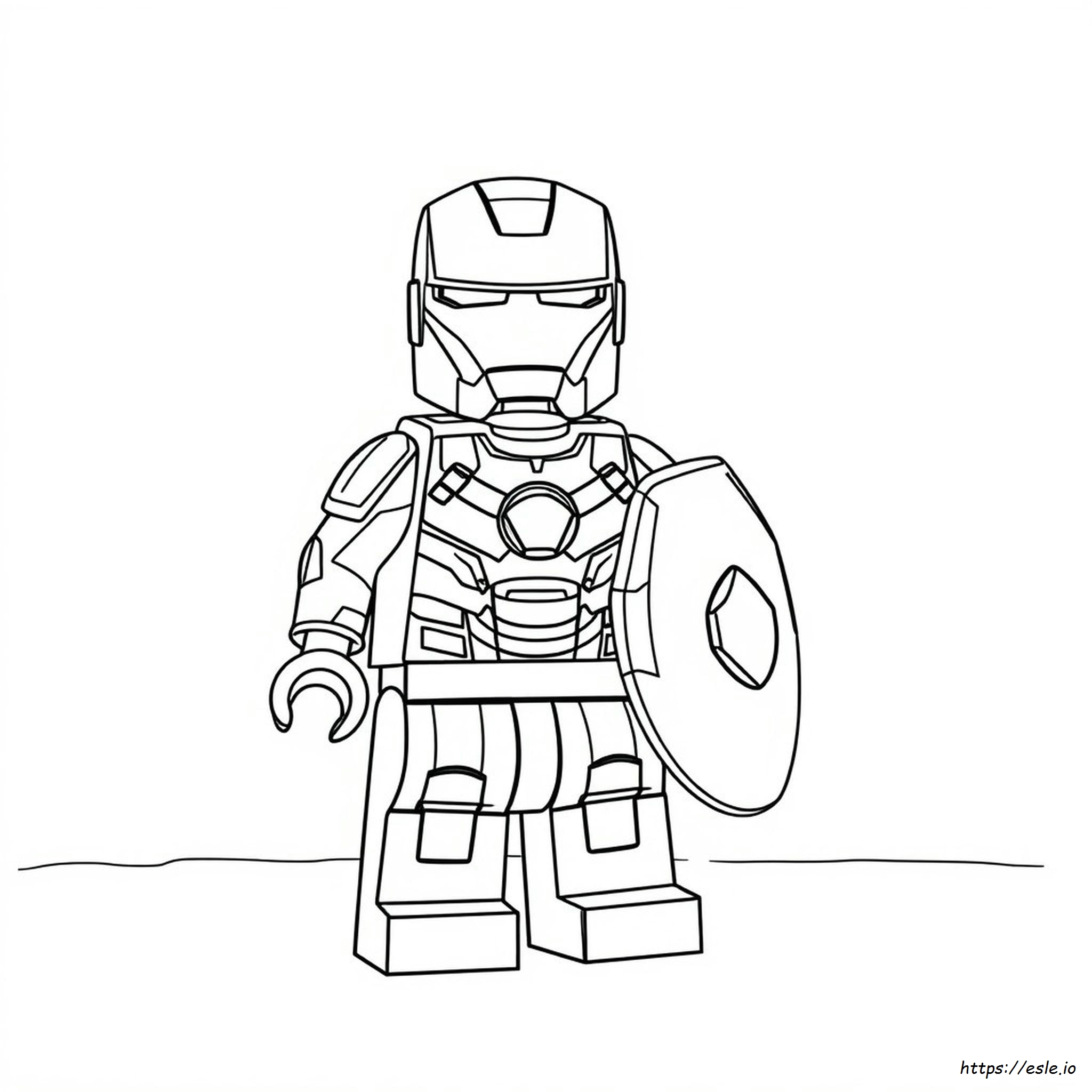 Ironman Lego Coloring Page